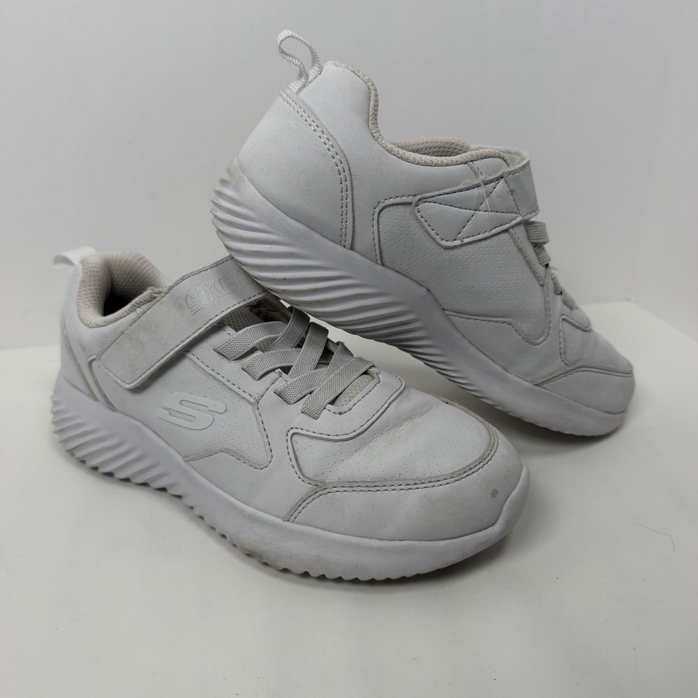 Skechers Bounder White Slip On Kids Size 2 Youth Style 405626L